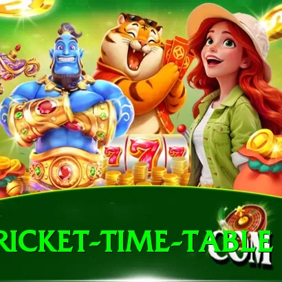 cricket time table - Slots Plus - 2